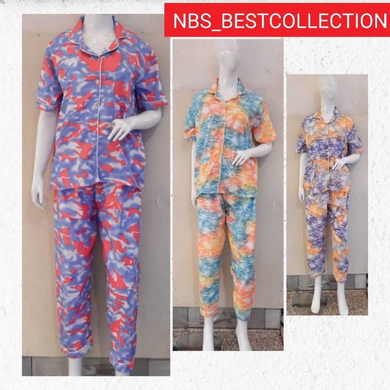 BajuTidur/StelanPiyama/PiyamaKekinian/PiyamaWanita/PiyamaDewasa/StelanBajuTidurPiyamaWanitaDewasa