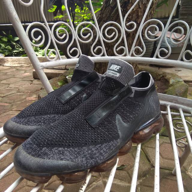Nike Vapormax Flyknit Slip On All Black Second Bekas