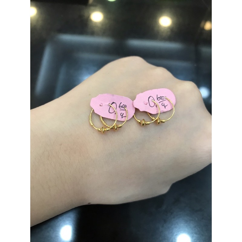 Anting gipsi bola emas asli kadar 700