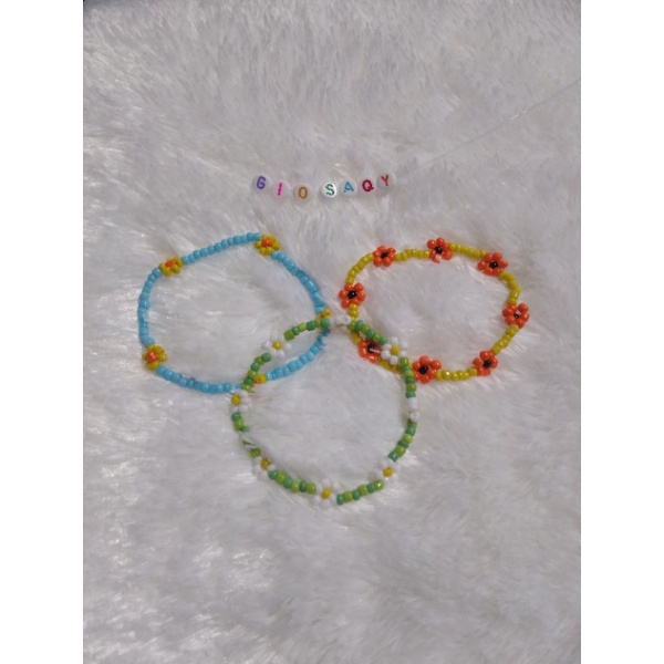 bracelet kpop idol/gelang manik/gelang beads/gelang korea bunga daisy