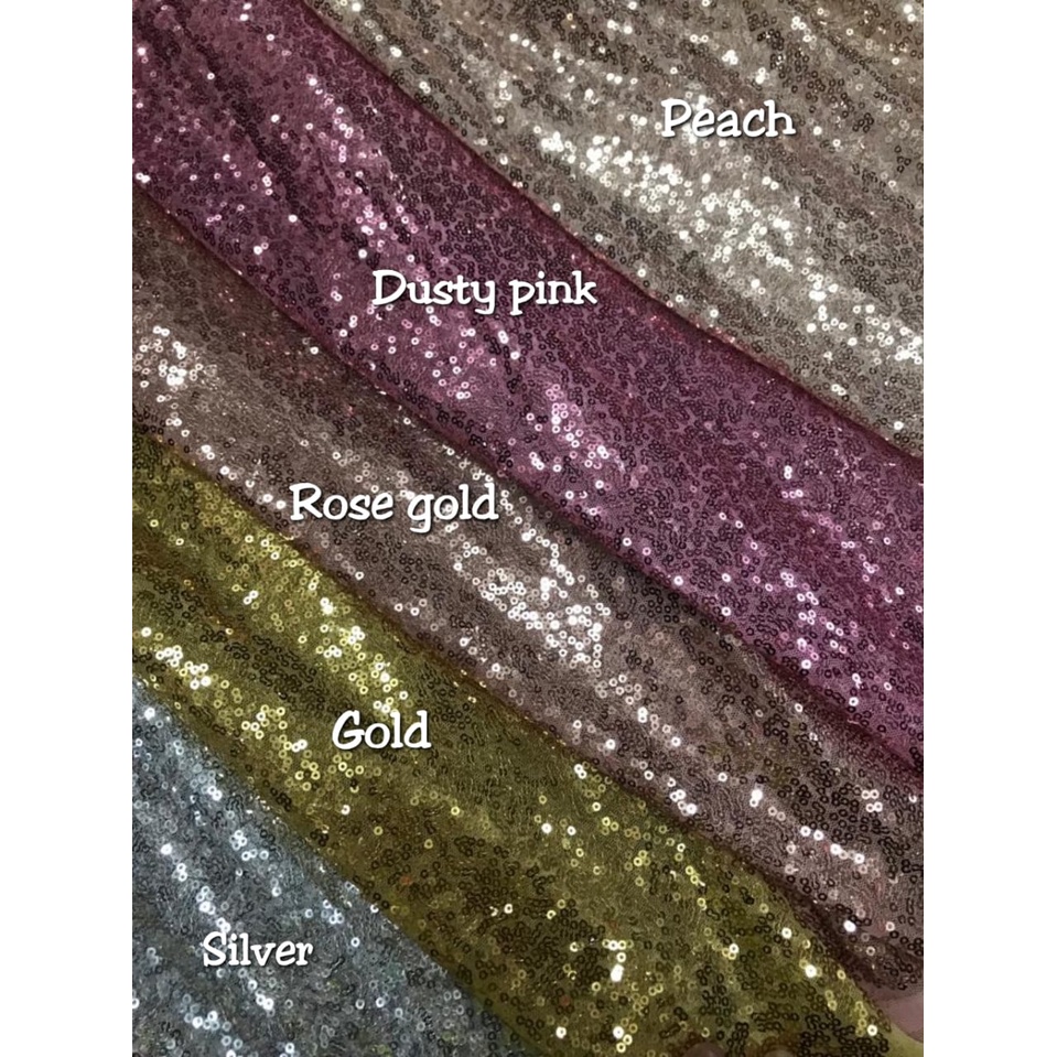 Kain Sequin Seribu Payet Bahan Backdrop Vlog Background MUA Backdrop Full Glitter Meteran