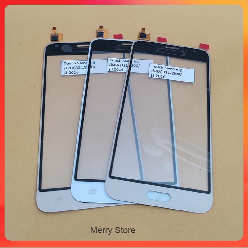 Glass Kaca TouchScreen Touch Screen TS Layar Sentuh SAMSUNG GALAXY J3 2016 J320 ORI WHITE