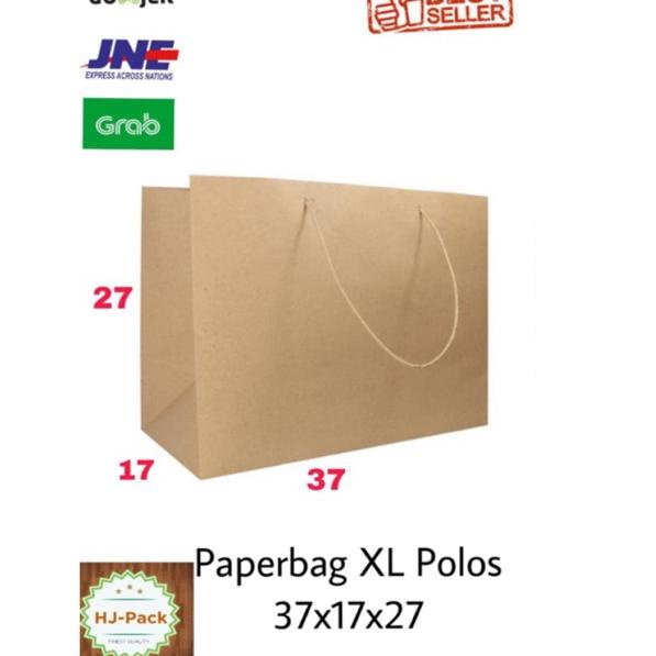 

➧ Paperbag XL Jumbo 37x17x27 Tas Kertas Paper Bag Goodie Bag Shopping Bag Tas Belanja ✫