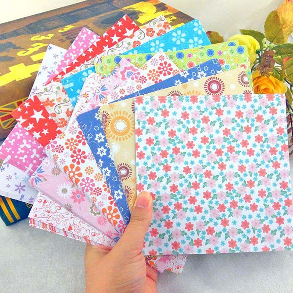 Lanfy Kids Origami Fruit Colorful Scrapbooking Square Crane Dekorasi Kertas Lipat