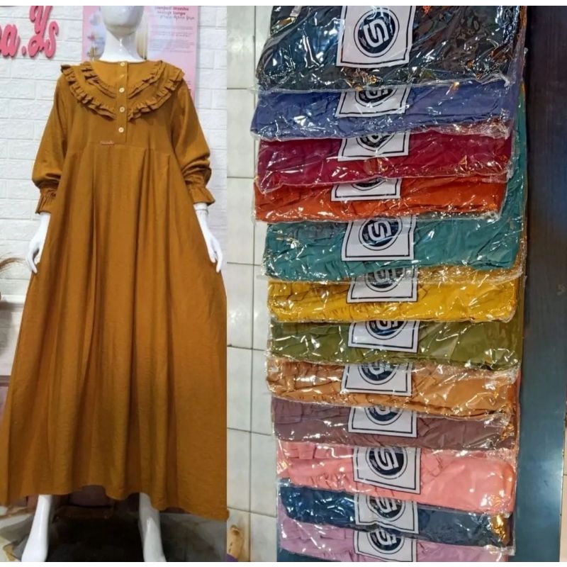 Gamis salvina.ys kringkel JUMBO 4L