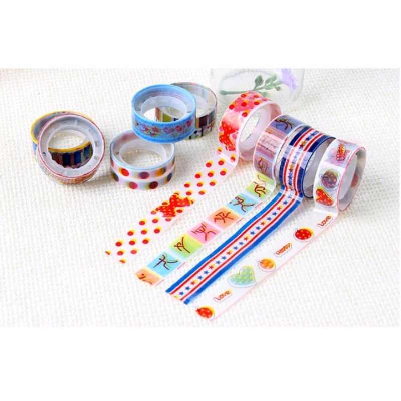 

1 PSC selotip isolasi motif Tape Fancy DIY decoration