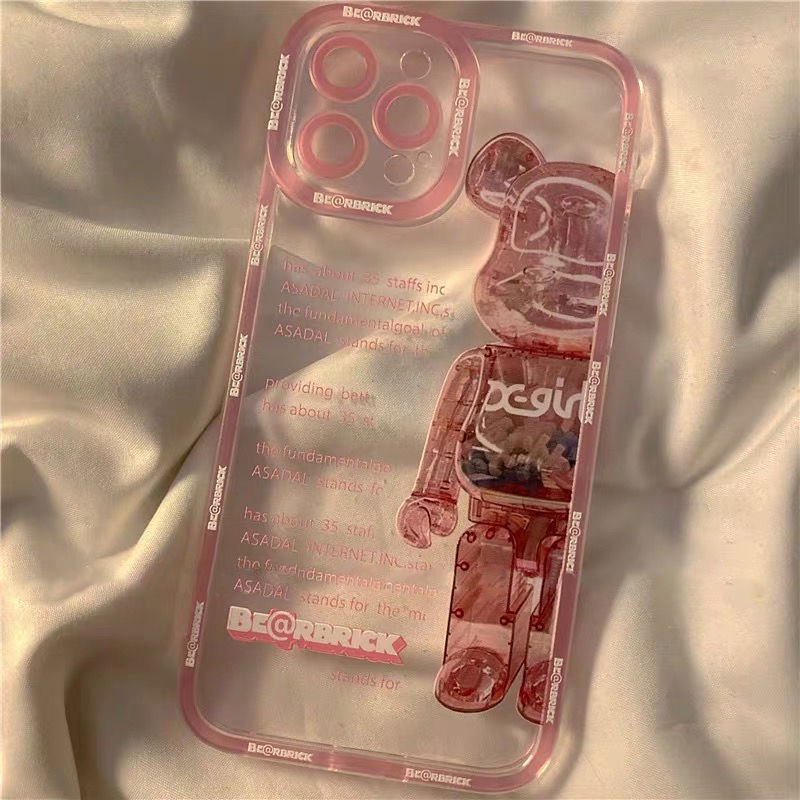 Case Transparan Motif Beruang Untuk iPhone