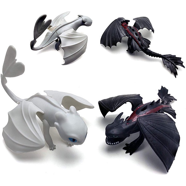 Set Figure How to Train Your Dragon 3 Mainan Topper Naga