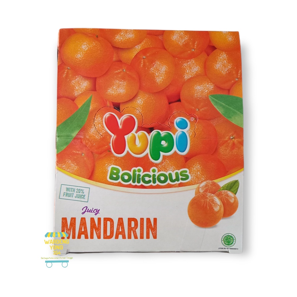 

Permen Yupi - Bolicius Mandarin - 1 Box isi 25 Pcs