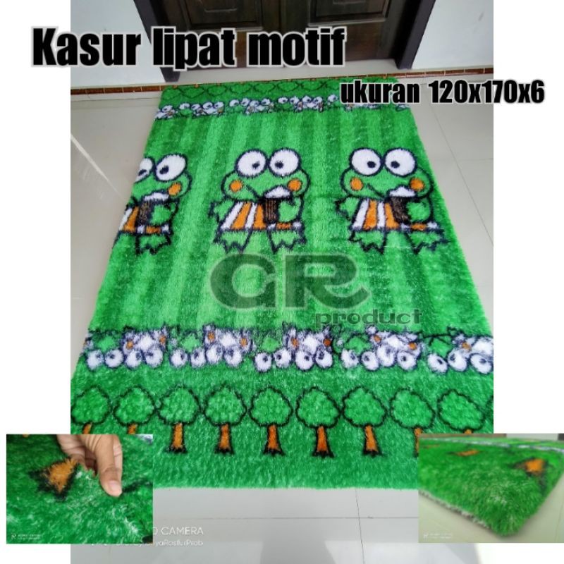 kasur lantai bulu motif murah