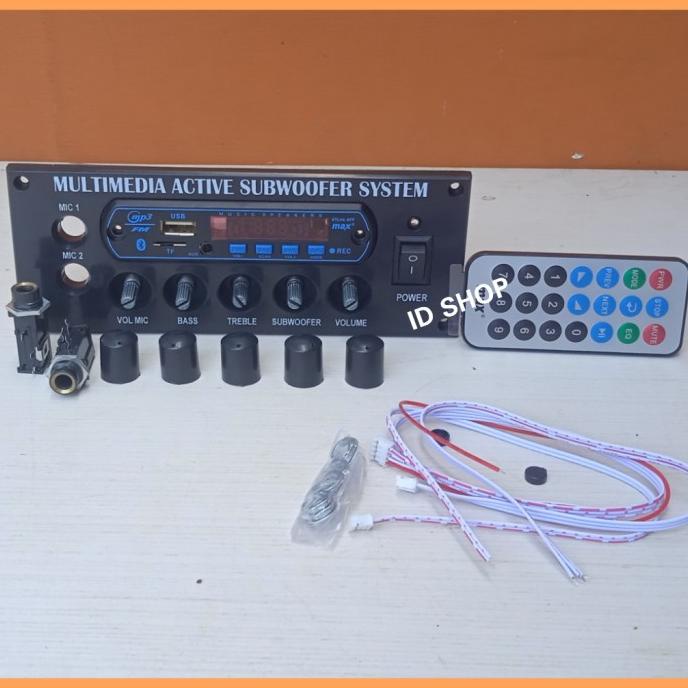 Panel Speaker Active+Tone Control Subwoofer+Kit Modul Mp3 Bluetooth