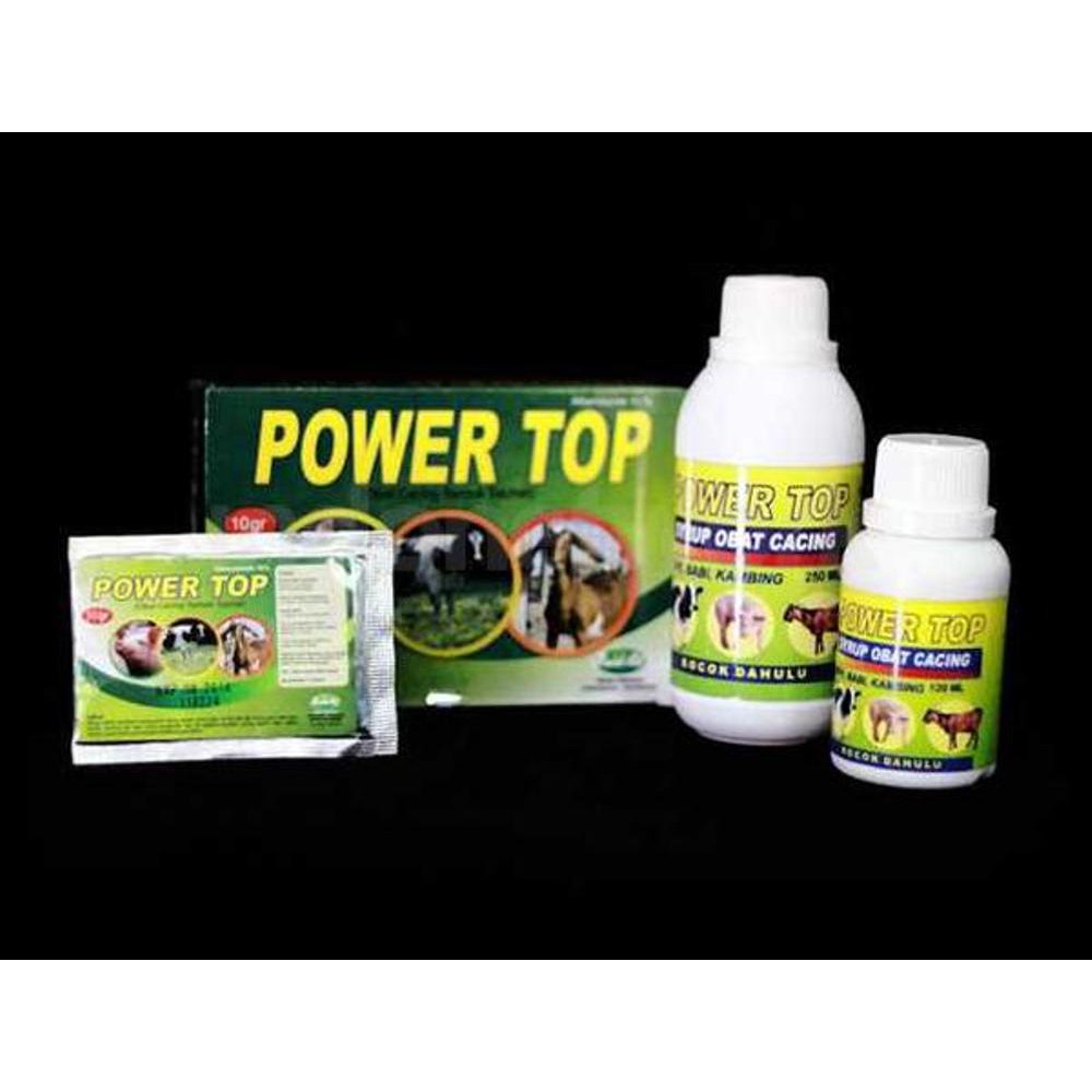 Power Top Obat Cacing Cair Ampuh Untuk Ternak Sapi Kambing Domba