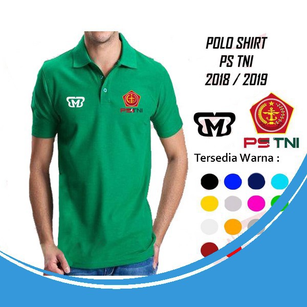 Kaos Polo Shirt Pria PS TNI Baju Bola Kerah Kualitas Terbaik