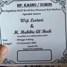 

Undangan Besek Punjungan Tonjokan Rantang