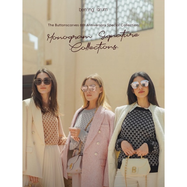 Buttonscarves x Benang Jarum - Monogram Signature Collections