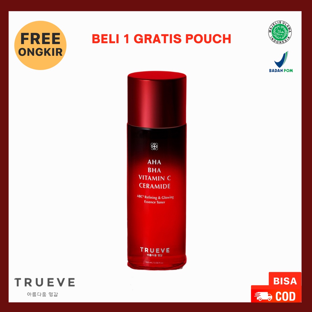 [ FREE GIFT ] TRUEVE TONER BHA TEA TREE CERAMIDE B2C ACNE TREATMENT / GALACTOMYCES HYALURONATE CERAMIDE RECHARGE HYDRATING / AHA BHA VITAMIN C CERAMIDE ABC2 REFINING &amp; GLOWING / MUGWORT CICA CERAMIDE MC2 ADVANCE SNOOTHING ESSEMCE TONER TRUEVE