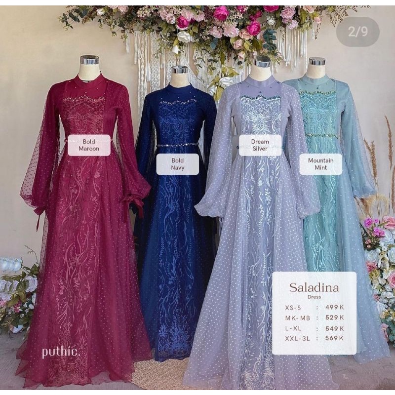 saladina dress by puthic id new bukan dress second