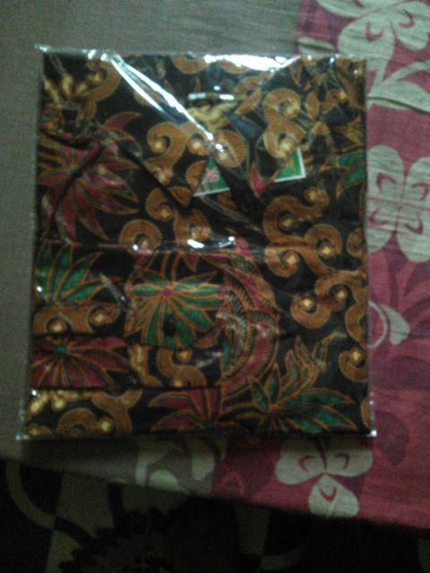 Bswart Batik Hrb026 Kenongo Hem Pendek Padi Pekalongan M L Xl Batik Pria Murah Modern Grosir