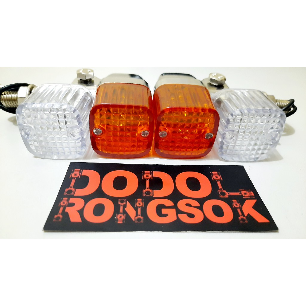 Lampu Sein Sen Motor Palu Kotak Heli Bars