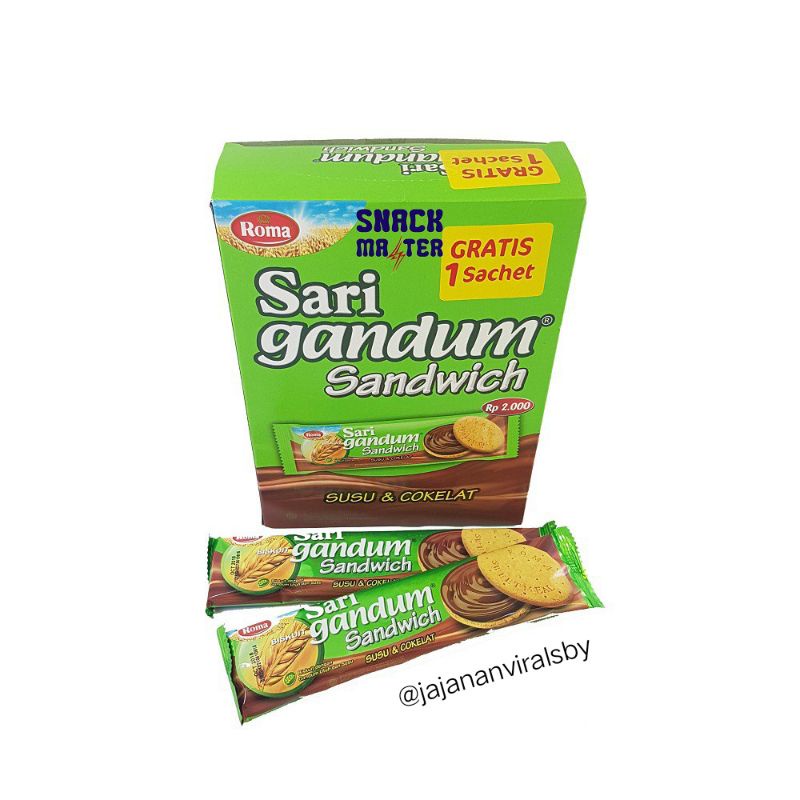 

SARI GANDUM SANDWICH SUSU COKLAT ISI 12