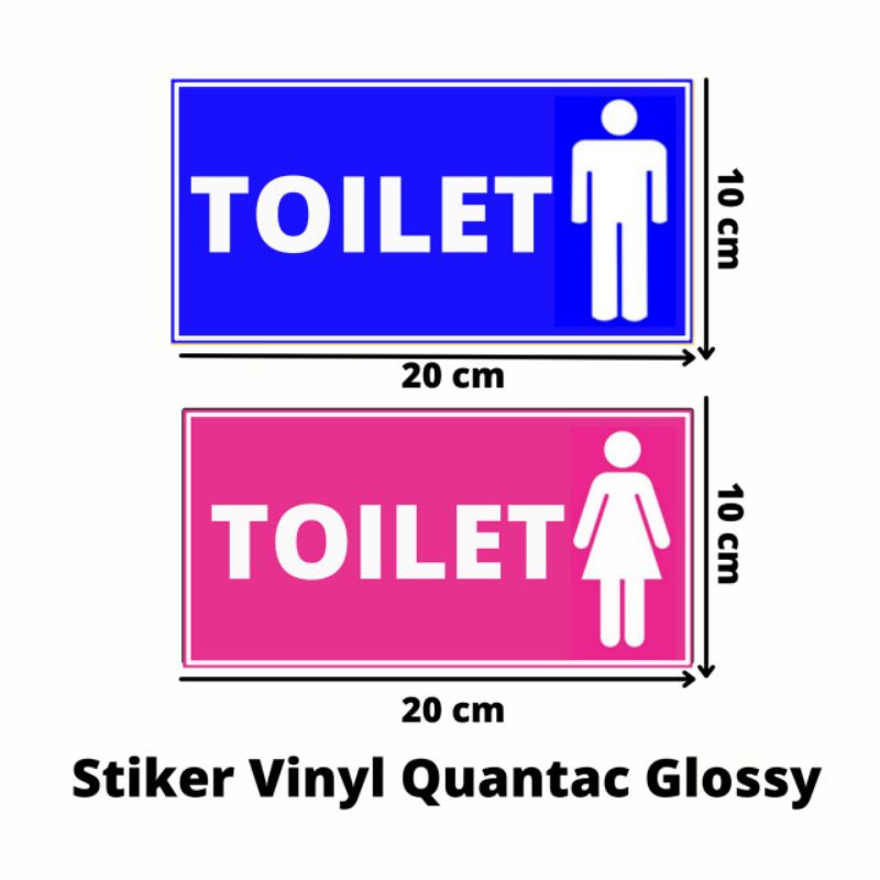 Jual Paket Stiker Toilet Sticker Sign Toilet Pria Dan Wanitastiker Tanda Informasi Toilet 4530