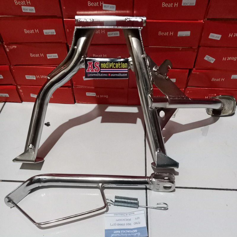 PAKET STANDAR TENGAH DAN SAMPING RING 17 MOTOR HONDA SCOOPY BEAT VARIO SPACY