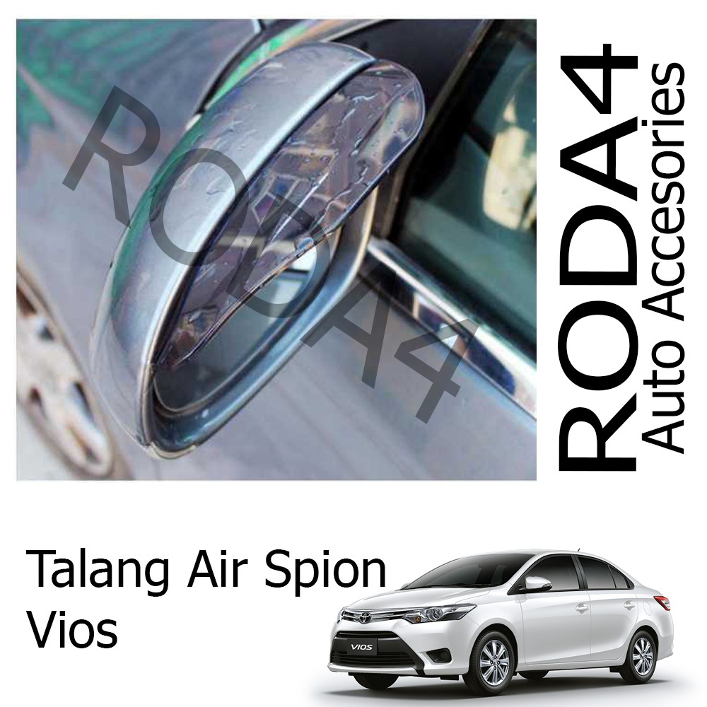 Talang Air / Mika Pelindung Spion Mobil dari Hujan (1 Set Isi 2) Vios