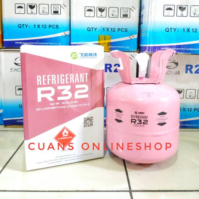 Freon R32 Kemasan 3kg Freon Ac R32 Tabung Kecil 3 Kg Baru Segel Minimalis Indonesia
