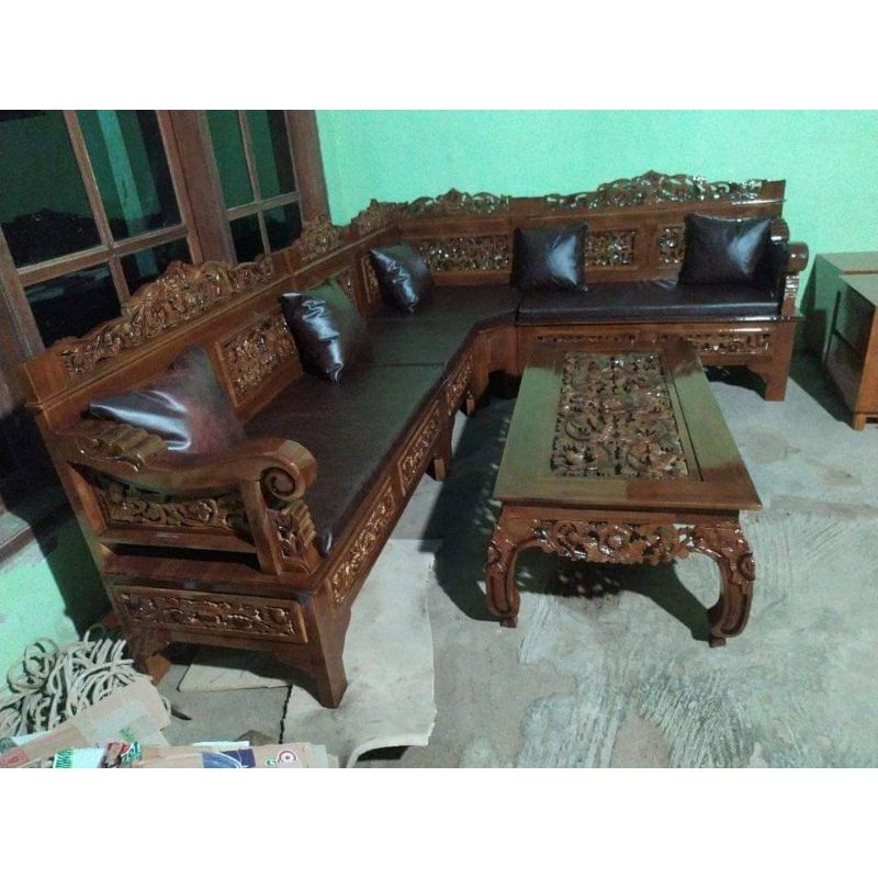 Kursi Tamu Jati / Kursi Tamu Mewah / Kursi Tamu Sudut