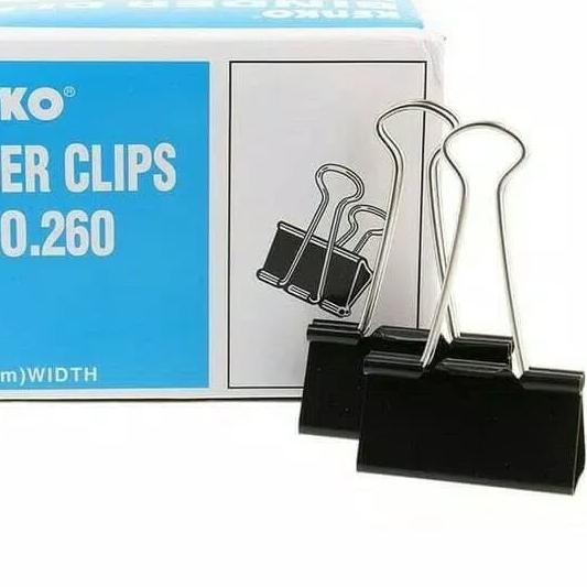 

֍ binder clip 260 1 box isi 12 ✧