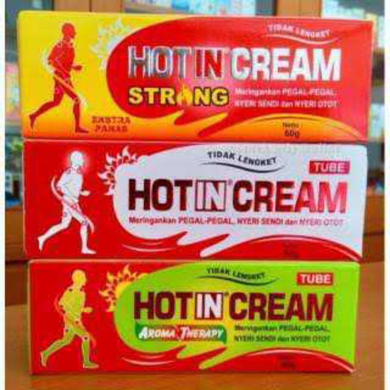 HOT IN CREAM TUBE120/60 gr /HOTIN CREAM /ATASI CAPEK DAN PEGAL