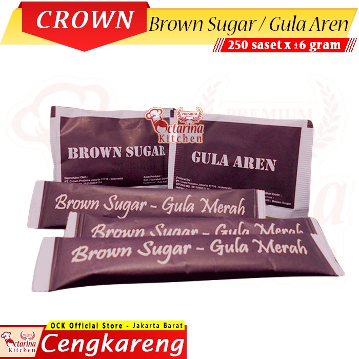 

Brown Sugar Sachet 250 pcs - Gula Merah Saset 6gr - Gula Aren Sasetan kemasan Stick / kotak