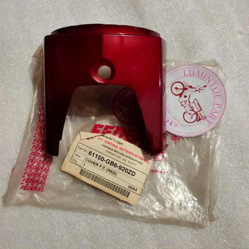 kumis dasi spakbor depan Astrea 800 - star original merah nos