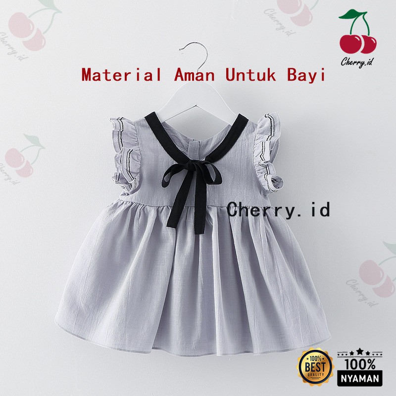 Cherry COD Dress Anak Perempuan Import / Baju Anak Perempuan / Gaun Anak D01