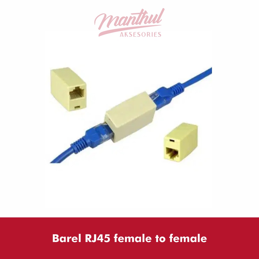 Barel RJ45 Coupler Female to Female UTP LAN Ethernet Network Jack