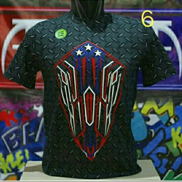 Kaos Superhero Wash dan Motif