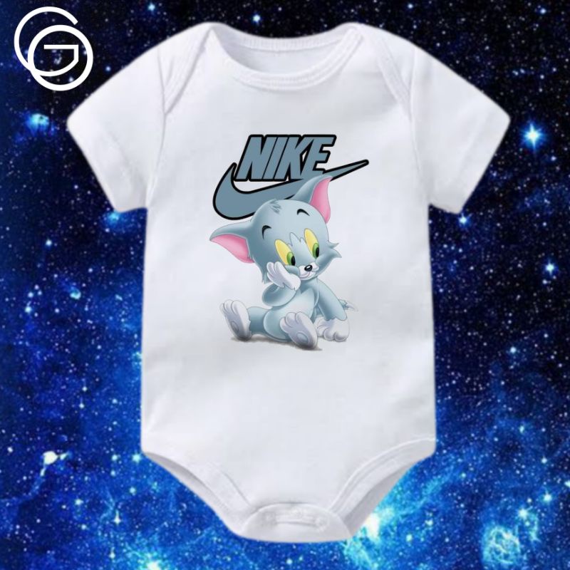 JUMPER BAYI TOM AND JERRY NIKE KAOS BAJU BAYI USIA 0 - 12 BULAN SAMPAI 1 TAHUN BABY KIDS NEWBORN UMU