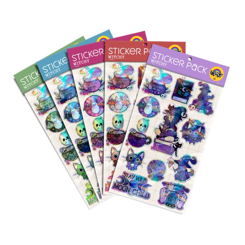 

Stiker Hologram Edisi Penyihir | Witchcraft Moonchild 1 Set isi 12pcs | Aksesoris Hp Laptop Helm Aesthetic Waterproof