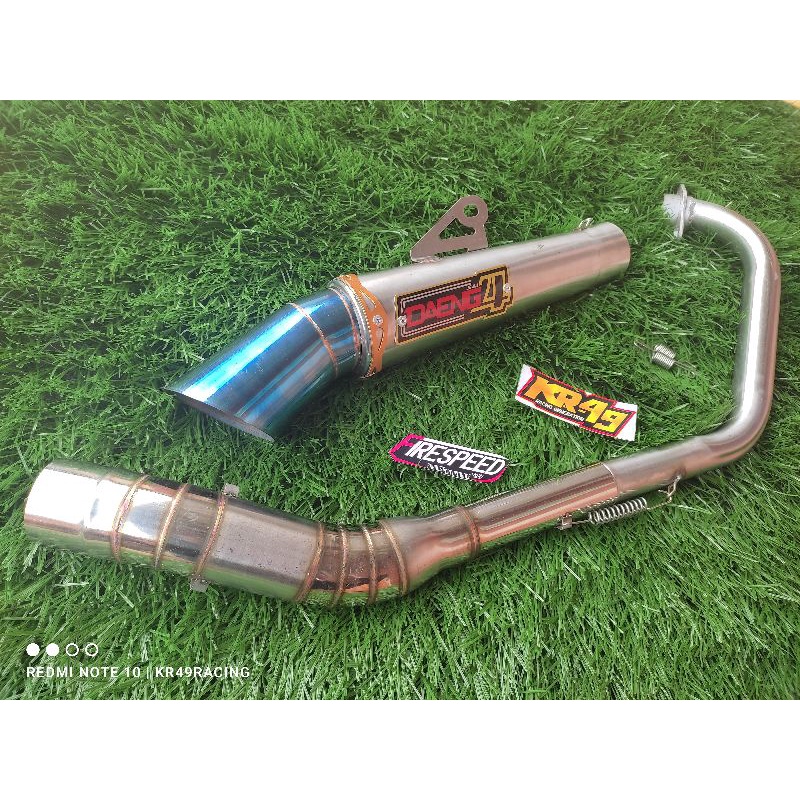 KNALPOT RACING DAENG4 KOMPETISI TERLARIS VIXION R15 CBR BYSON GSX MEGAPRO VERZA XABRE MX KING SUPRA 