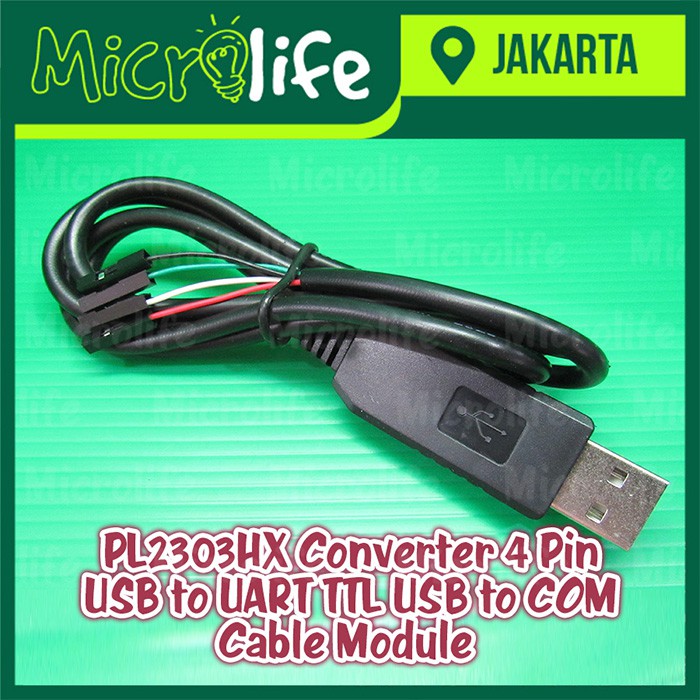 PL2303HX CONVERTER 4 PIN USB TO UART TTL USB TO COM CABLE MODULE