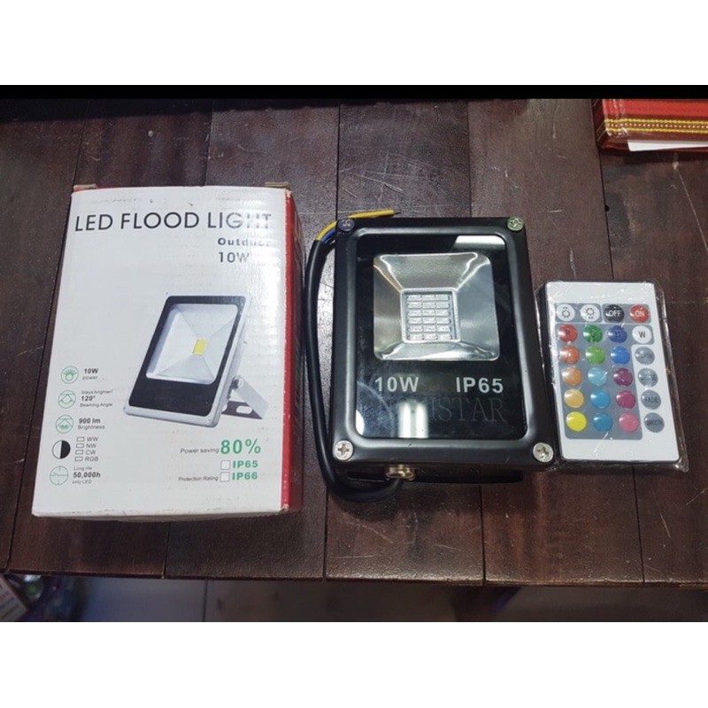 lampu sorot led 10 watt 10watt RGB lampu sorot led warna warni 10w lampu tembak led 10watt