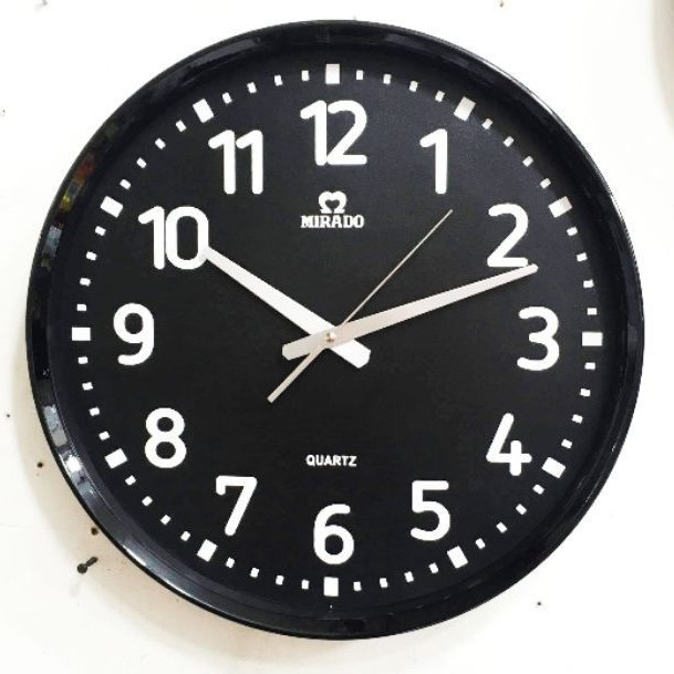 jam dinding jumbo/besar mirado original Seiko Quartz 42cm 8867