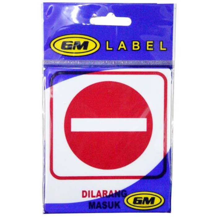 

Label Stiker (k) DILARANG MASUK LK-04