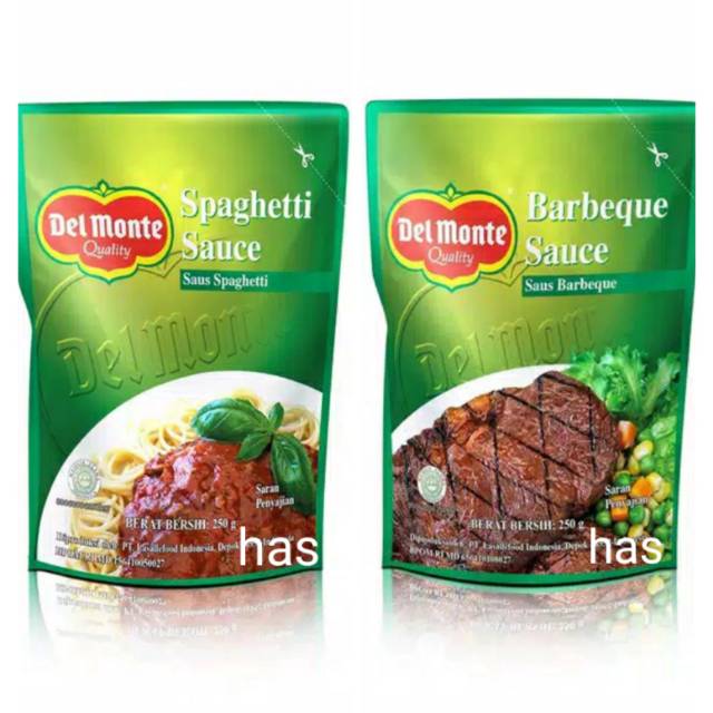 

Delmonte saus spaghetti/barbeque pouch 200gr