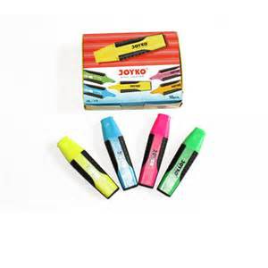 highlighter joyko spidol marker warna high lighter stationery pewarna kertas murah