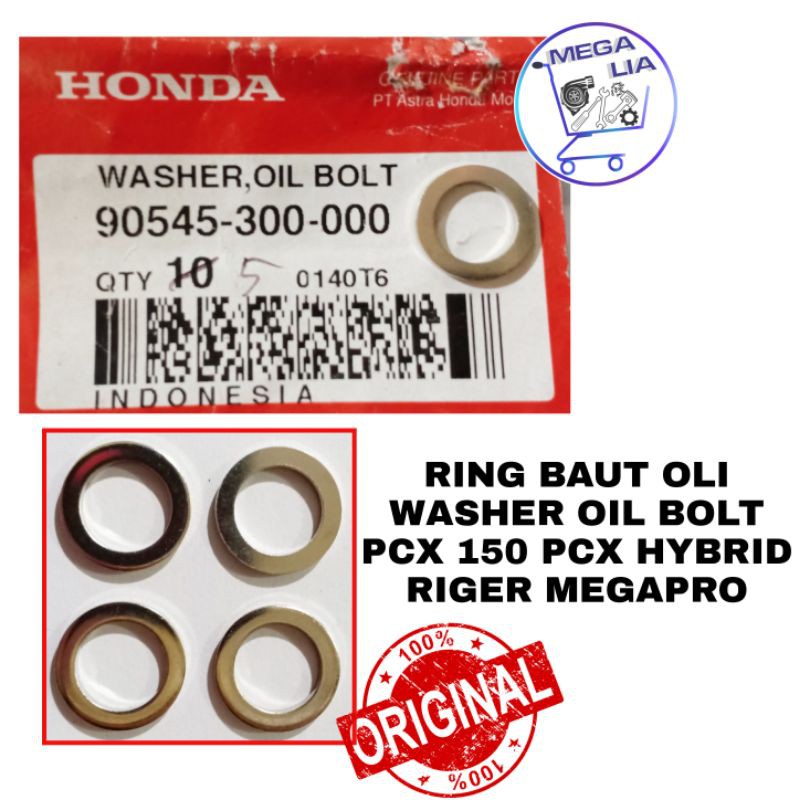 デュプレックス Genuine Honda Oil Drain Bolt Washer – 90545-300-000 – OEM Crush