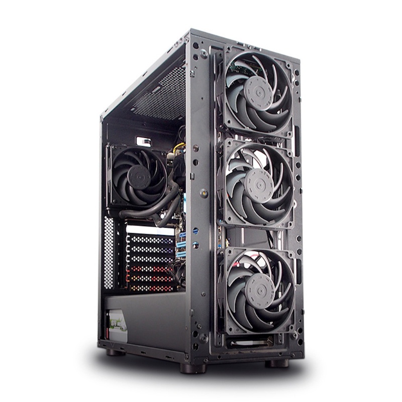 Bt CPU Radiator Sangat Tenang Untuk Case Fan High Speeed Silent PC Pendingin Cooler 12V 4