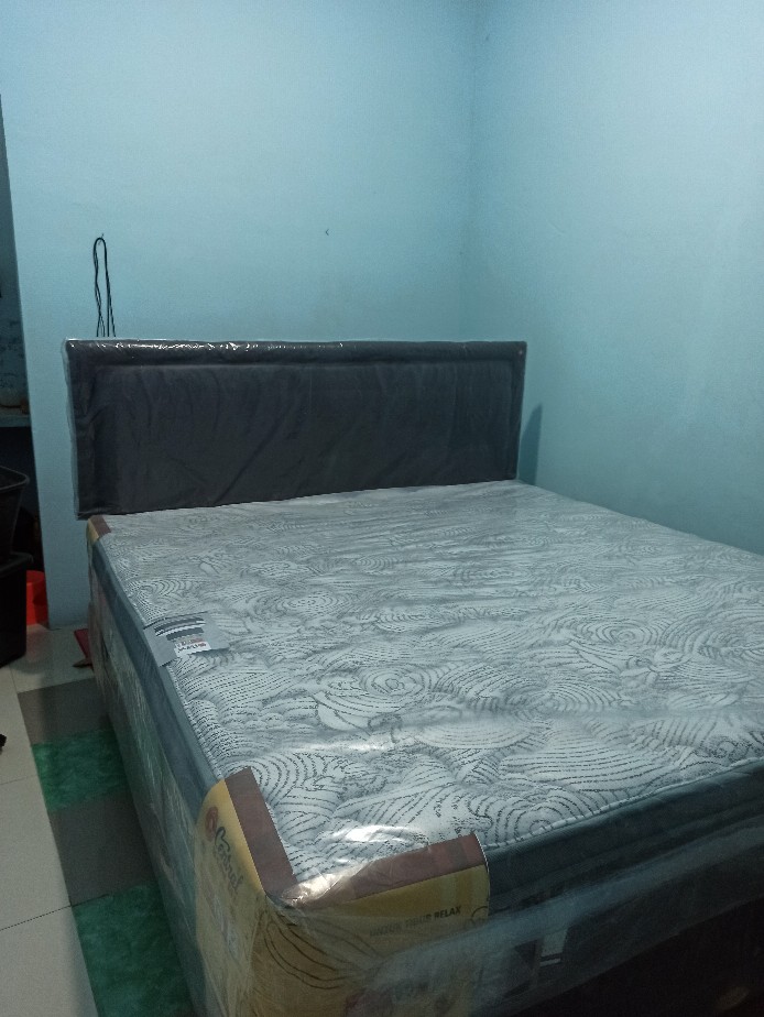 Springbed Central Deluxe Plus Pocket Spring Fullset Kasur, Divan, Sandaran