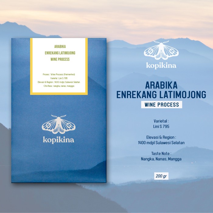 

Kopi Arabika Enrekang Latimojong Wine Process 200gr - Giling Kasar