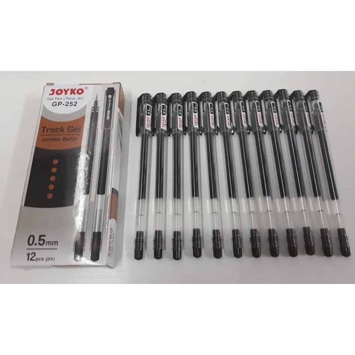 

Ballpoint Gel JOYKO Track Gel GP-252 0-5 - Hitam &#40-Pack 12 Pcs&#41-